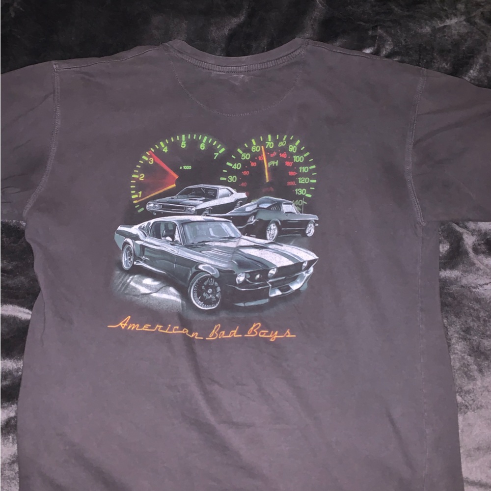 Grey vintage car t shirt